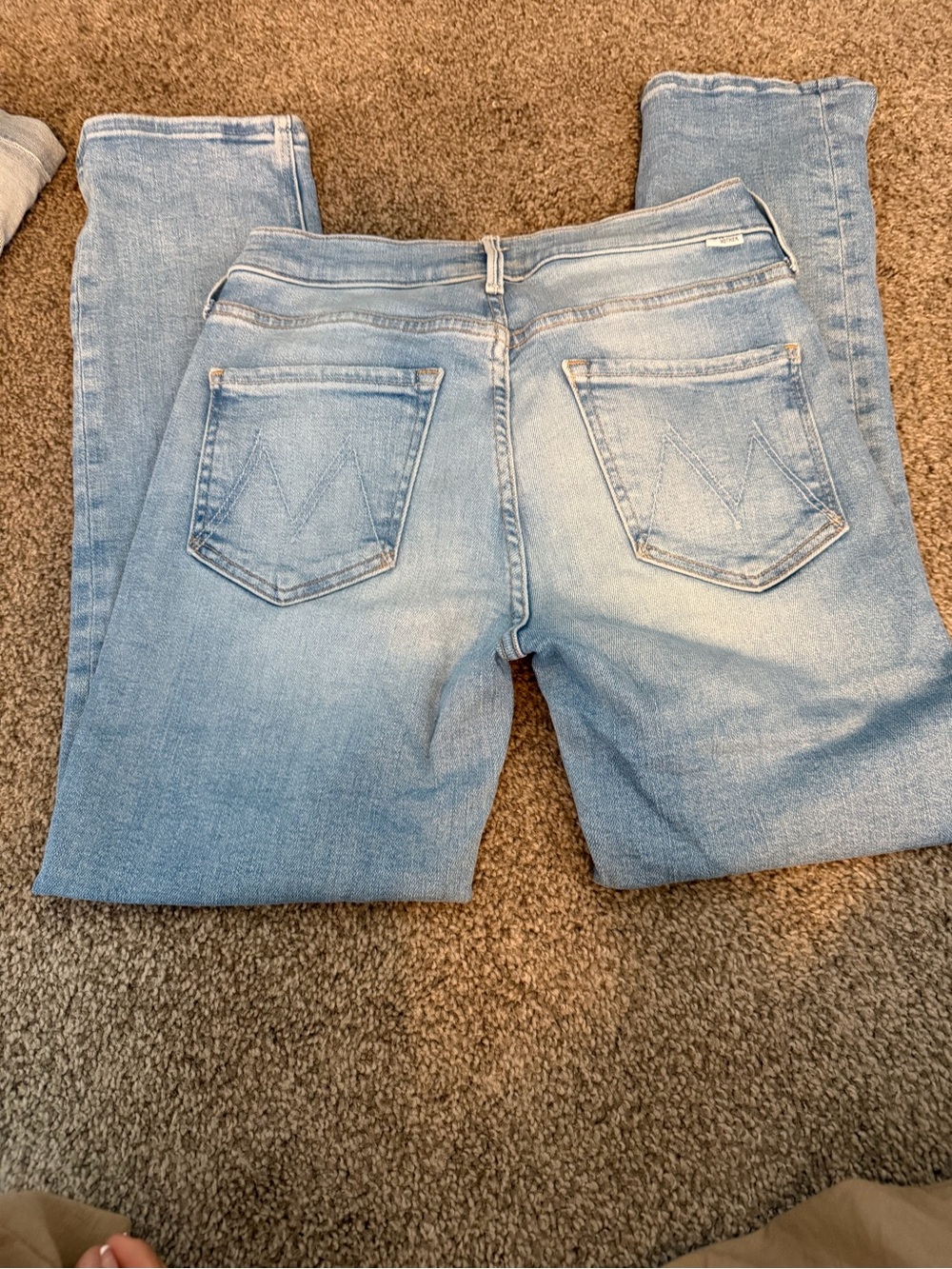 MOTHER the mid rise dazzler ankle Jeans - Light Blue Wash- limited addi